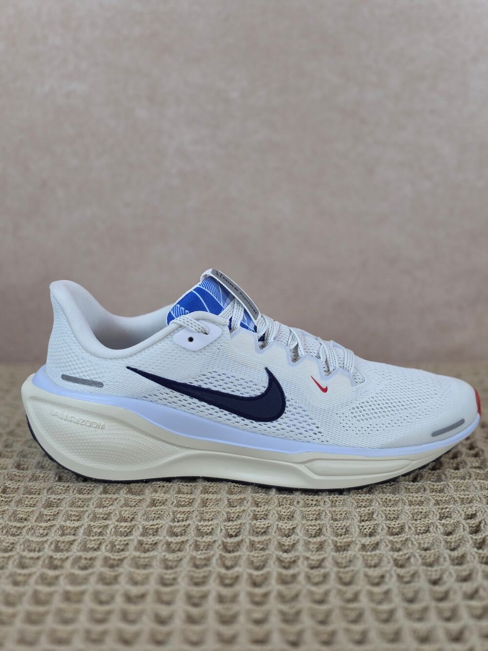 Nike Air Zoom Pegasus 41 GS 6.5Y (Fits Women’s 8) White Midnight Navy Soft Pearl